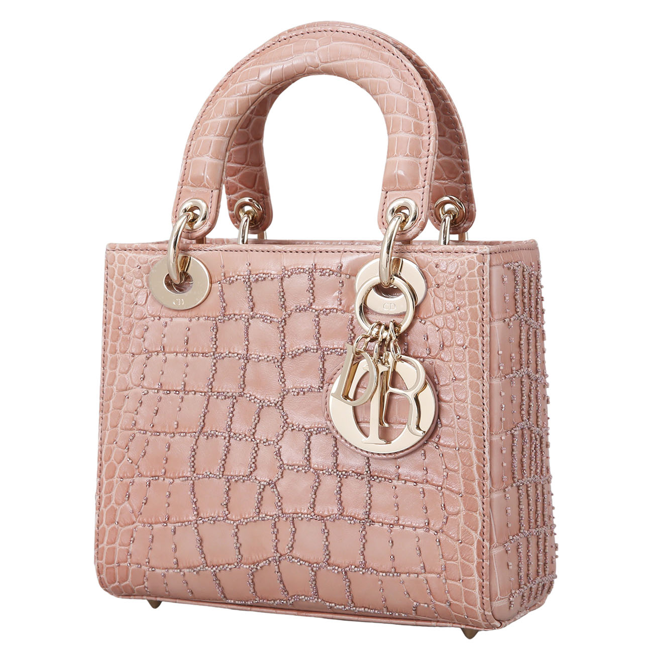 CHRISTIAN DIOR(USED)크리스찬디올 레이디디올 엘리게이터 스몰