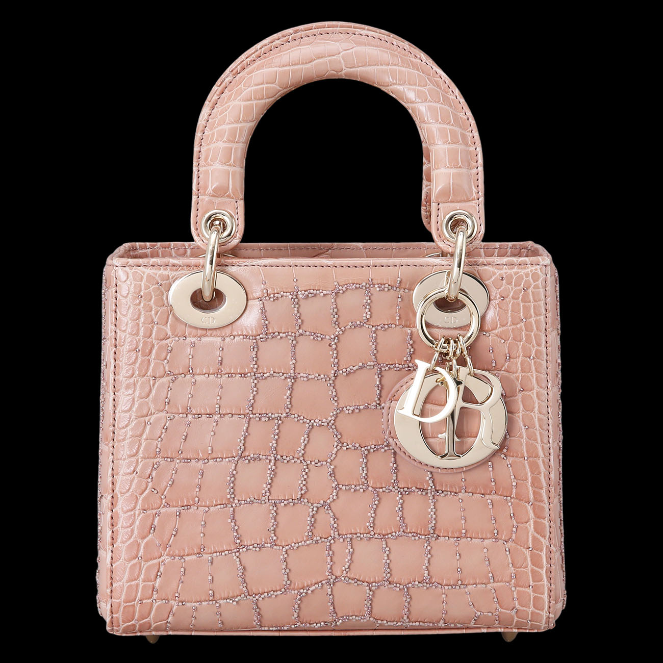 CHRISTIAN DIOR(USED)크리스찬디올 레이디디올 엘리게이터 스몰