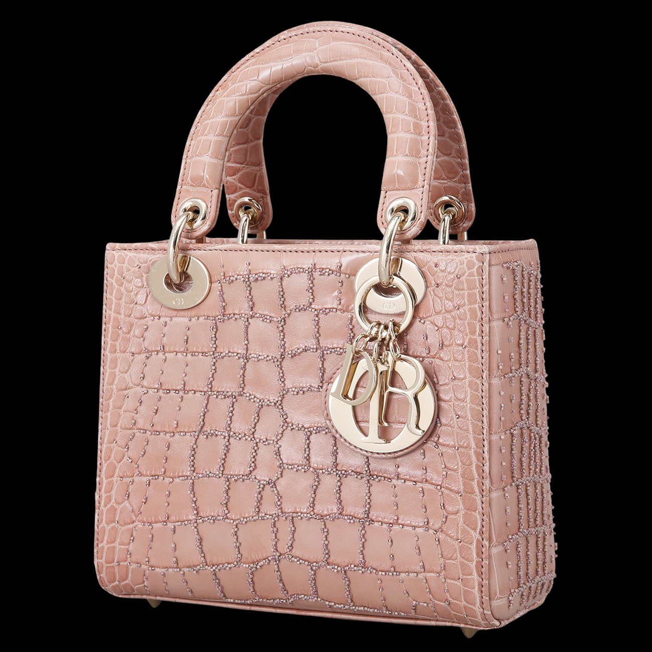 CHRISTIAN DIOR(USED)크리스찬디올 레이디디올 엘리게이터 스몰