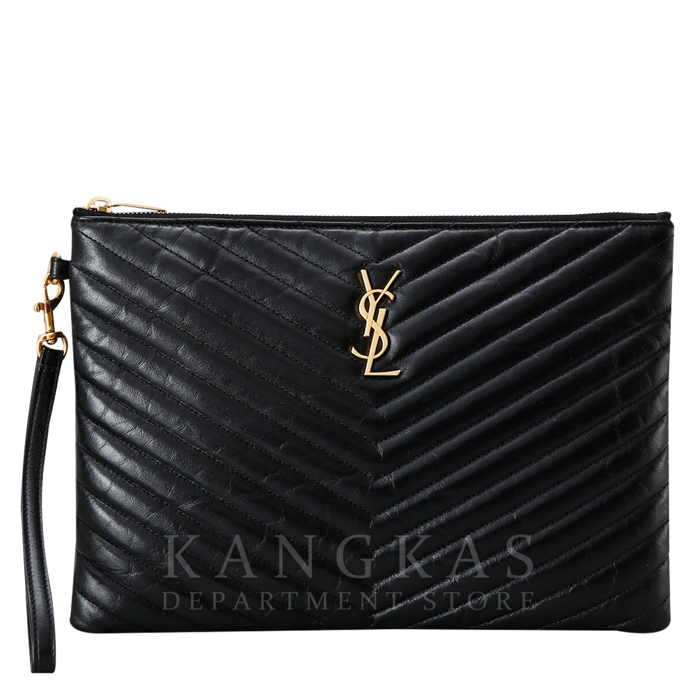 Yves Saint Laurent(USED)생로랑 모노그램 쉐브론 클러치