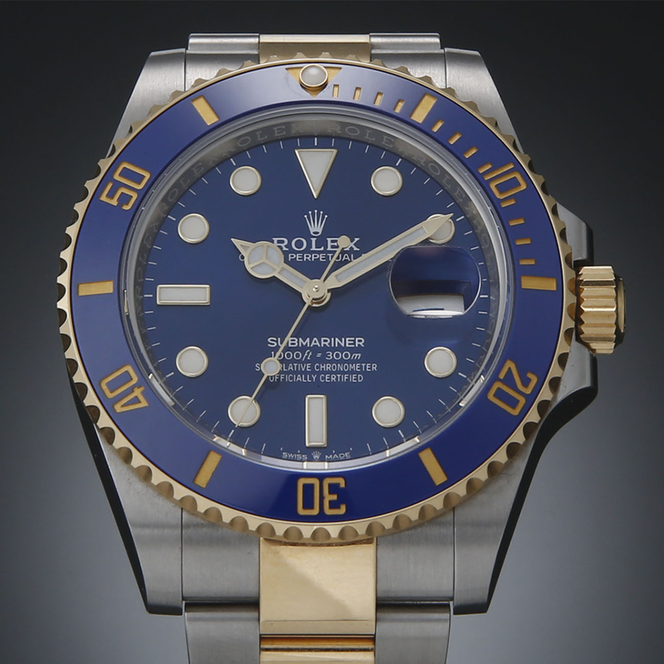 ROLEX(USED)로렉스 서브마리너 콤비 청판 126613LB