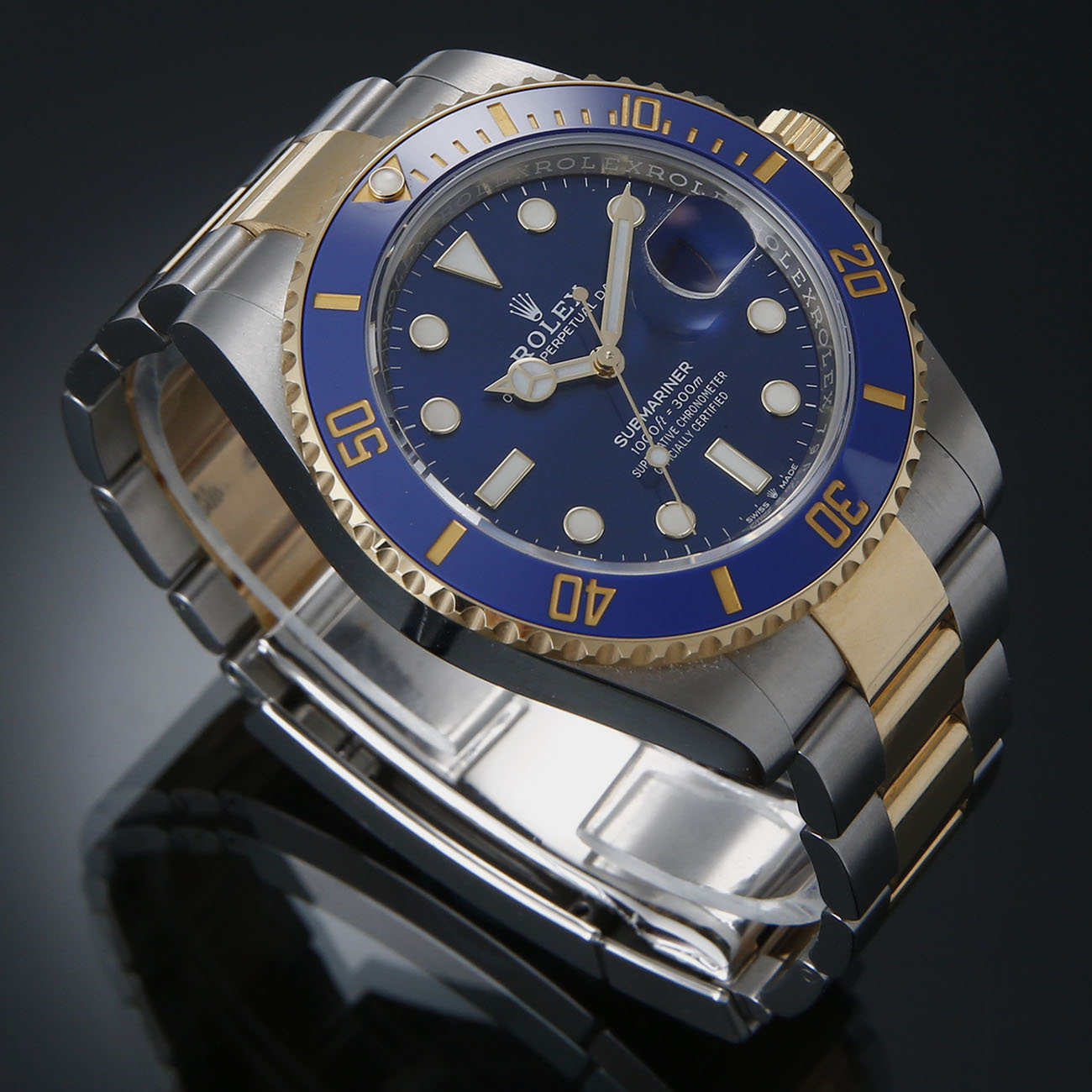 ROLEX(USED)로렉스 서브마리너 콤비 청판 126613LB