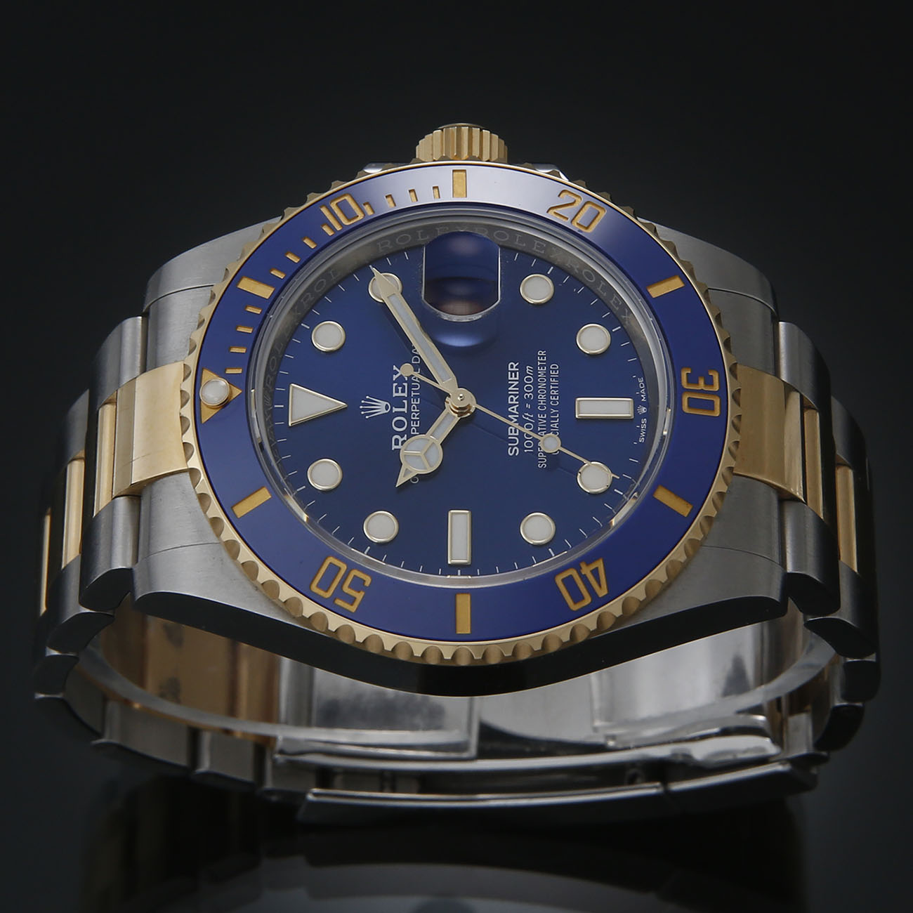 ROLEX(USED)로렉스 서브마리너 콤비 청판 126613LB