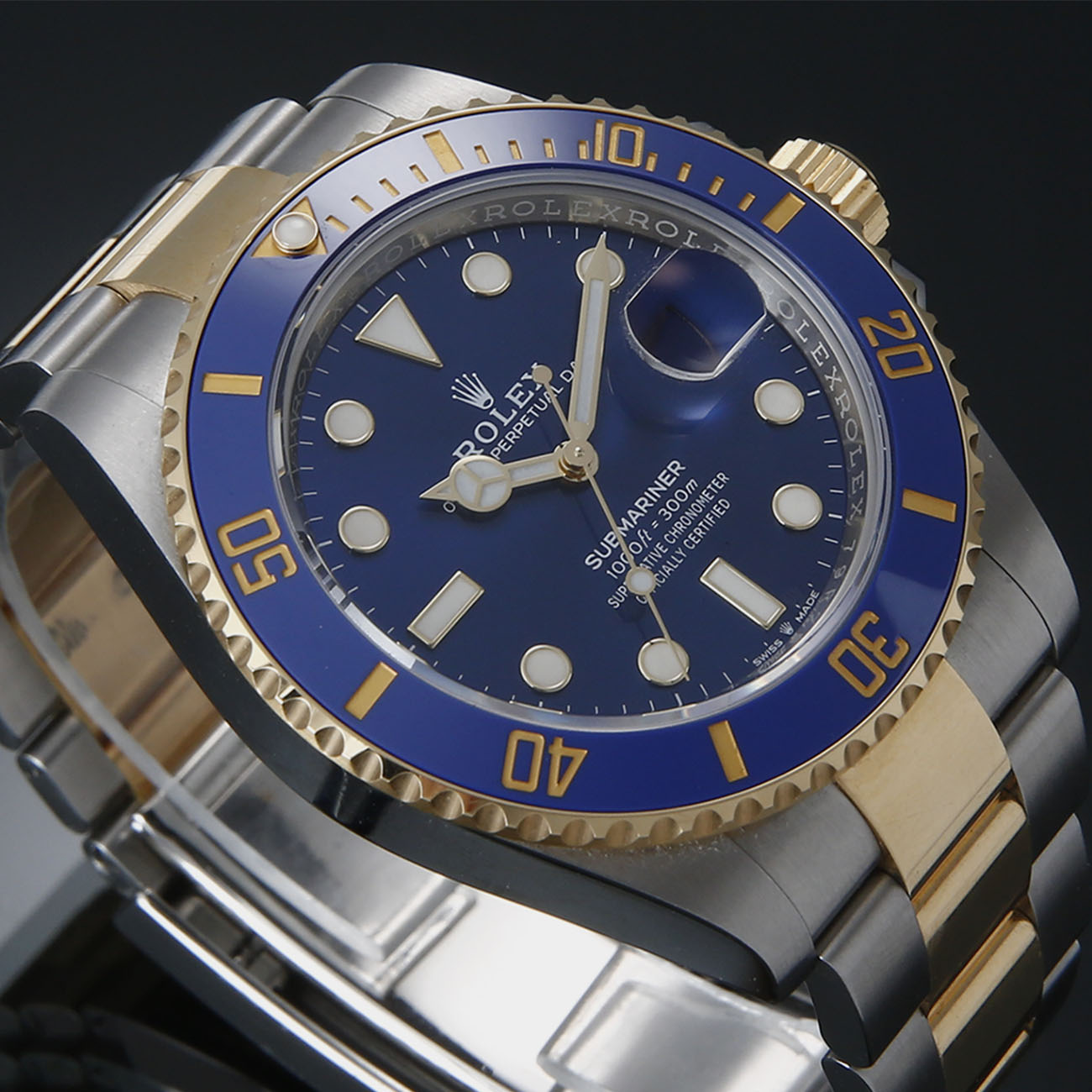 ROLEX(USED)로렉스 서브마리너 콤비 청판 126613LB