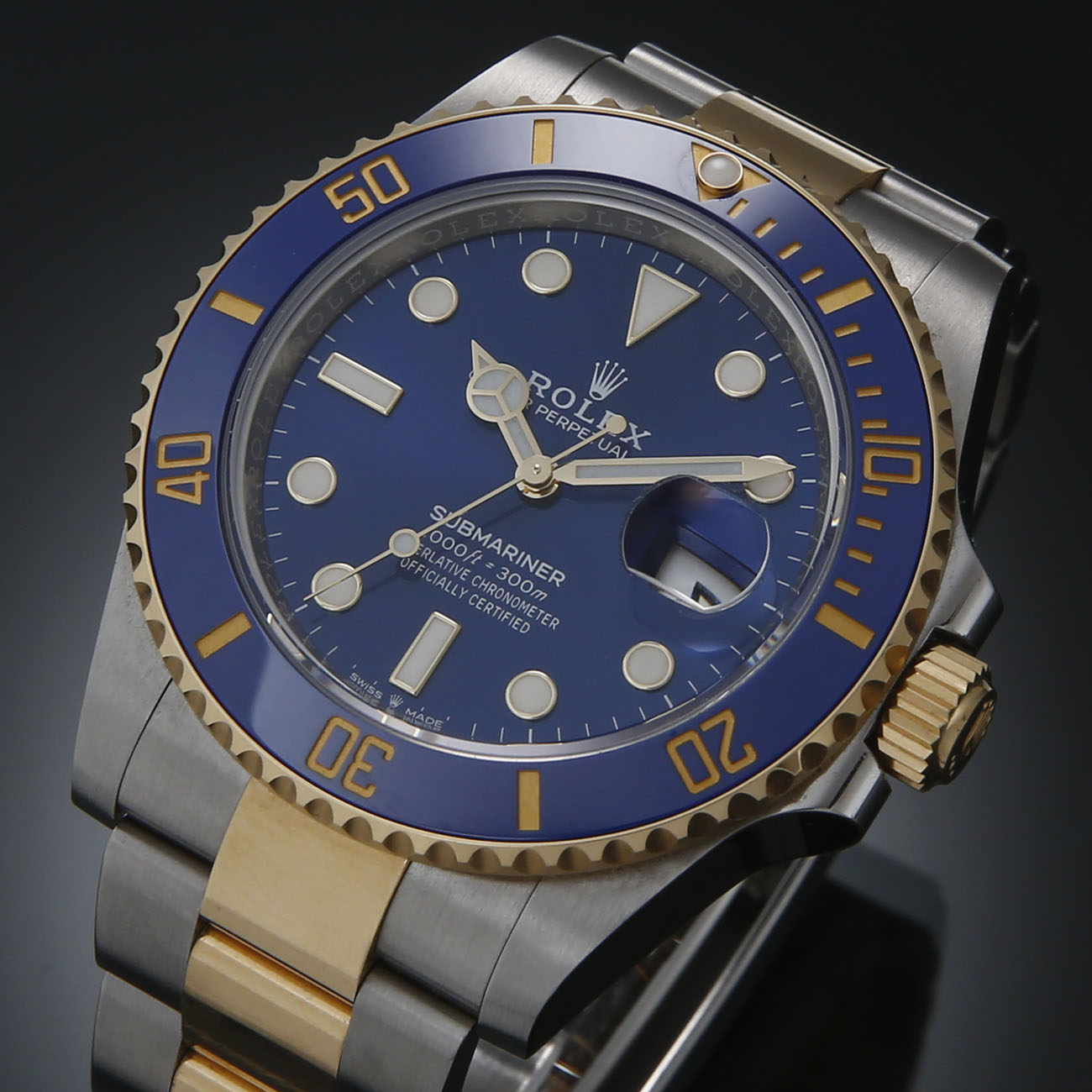 ROLEX(USED)로렉스 서브마리너 콤비 청판 126613LB