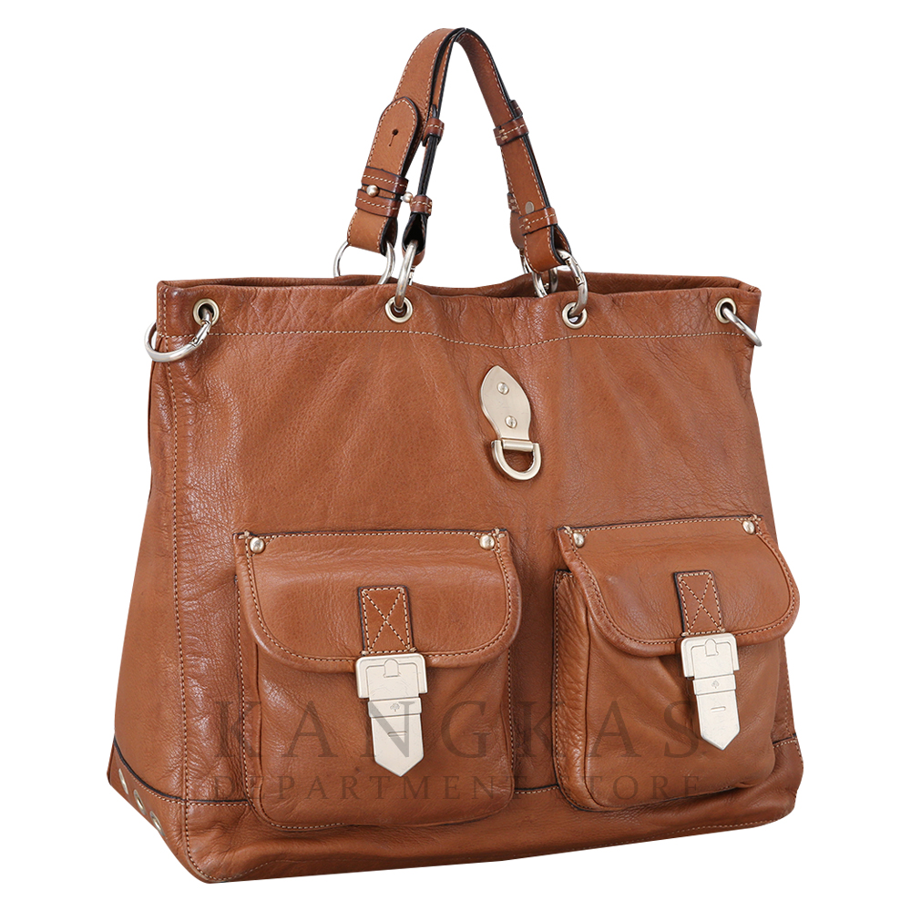 MULBERRY(USED)멀버리 브라운 레더 툐트숄더