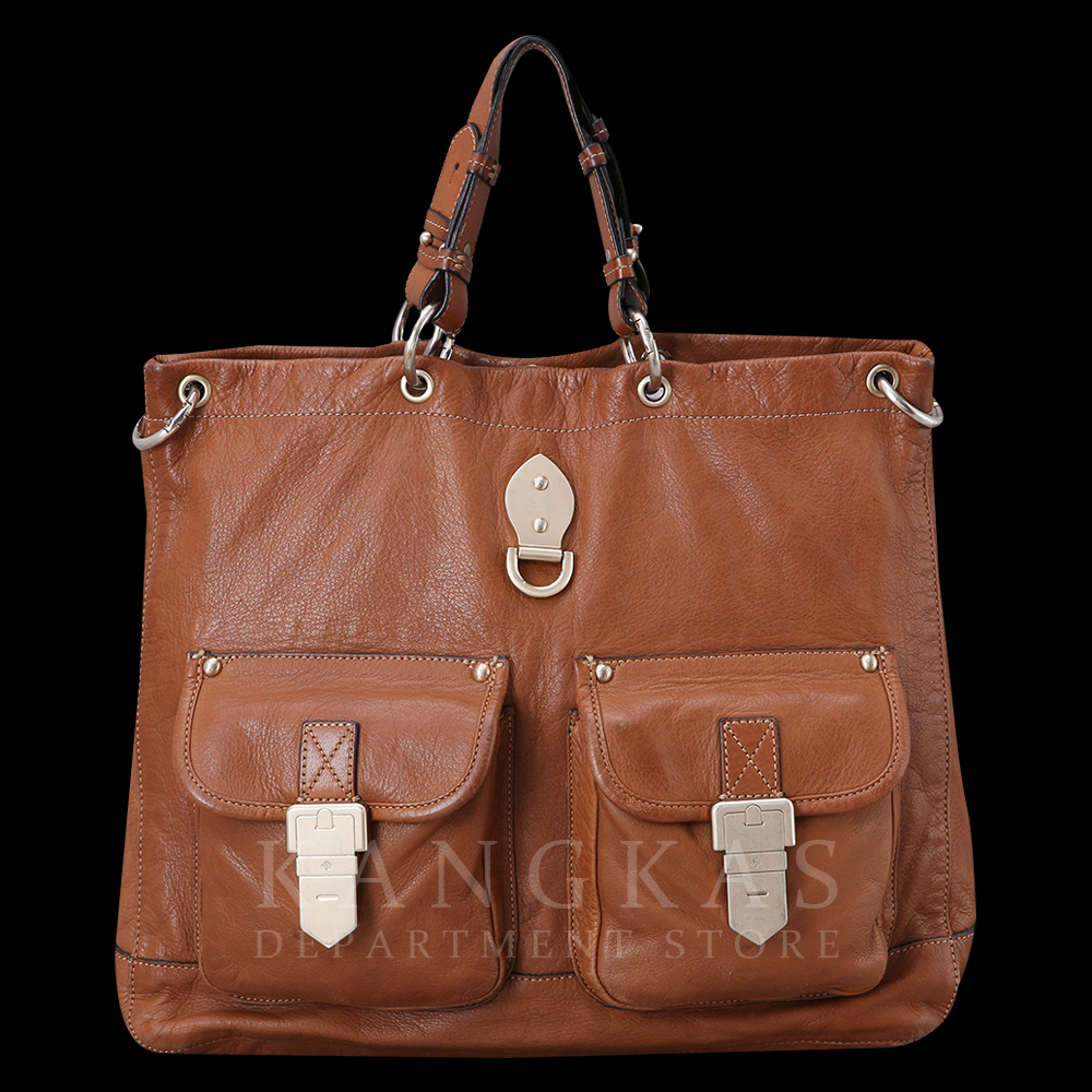 MULBERRY(USED)멀버리 브라운 레더 툐트숄더