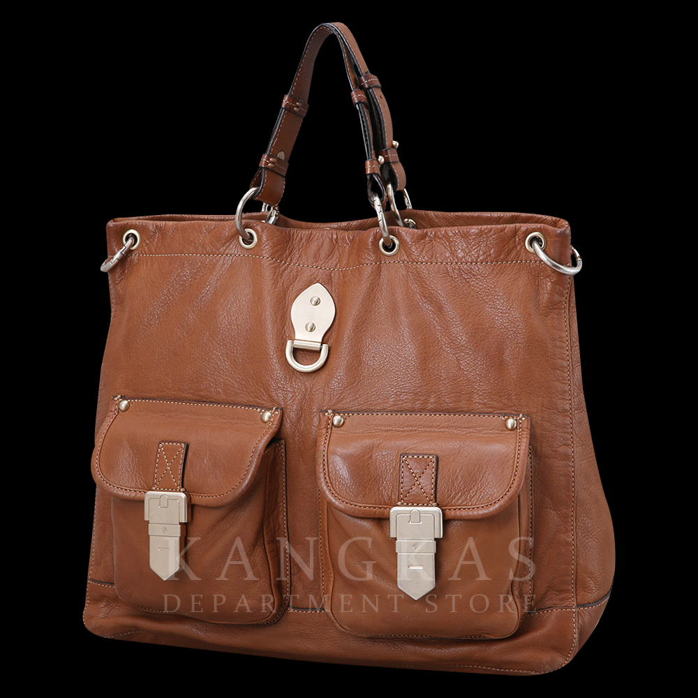 MULBERRY(USED)멀버리 브라운 레더 툐트숄더