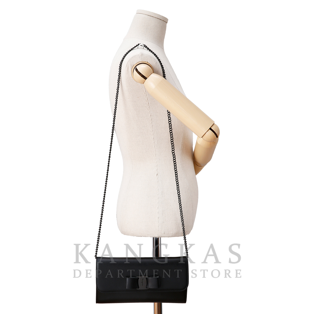 FERRAGAMO(USED)페레가모 바라리본 체인숄더백