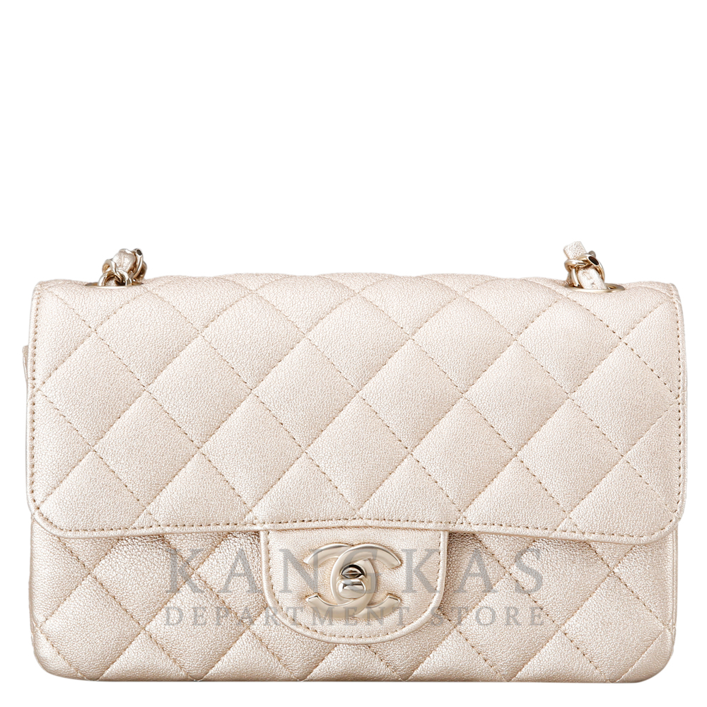CHANEL(USED)샤넬 클래식 캐비어 뉴미니 골드