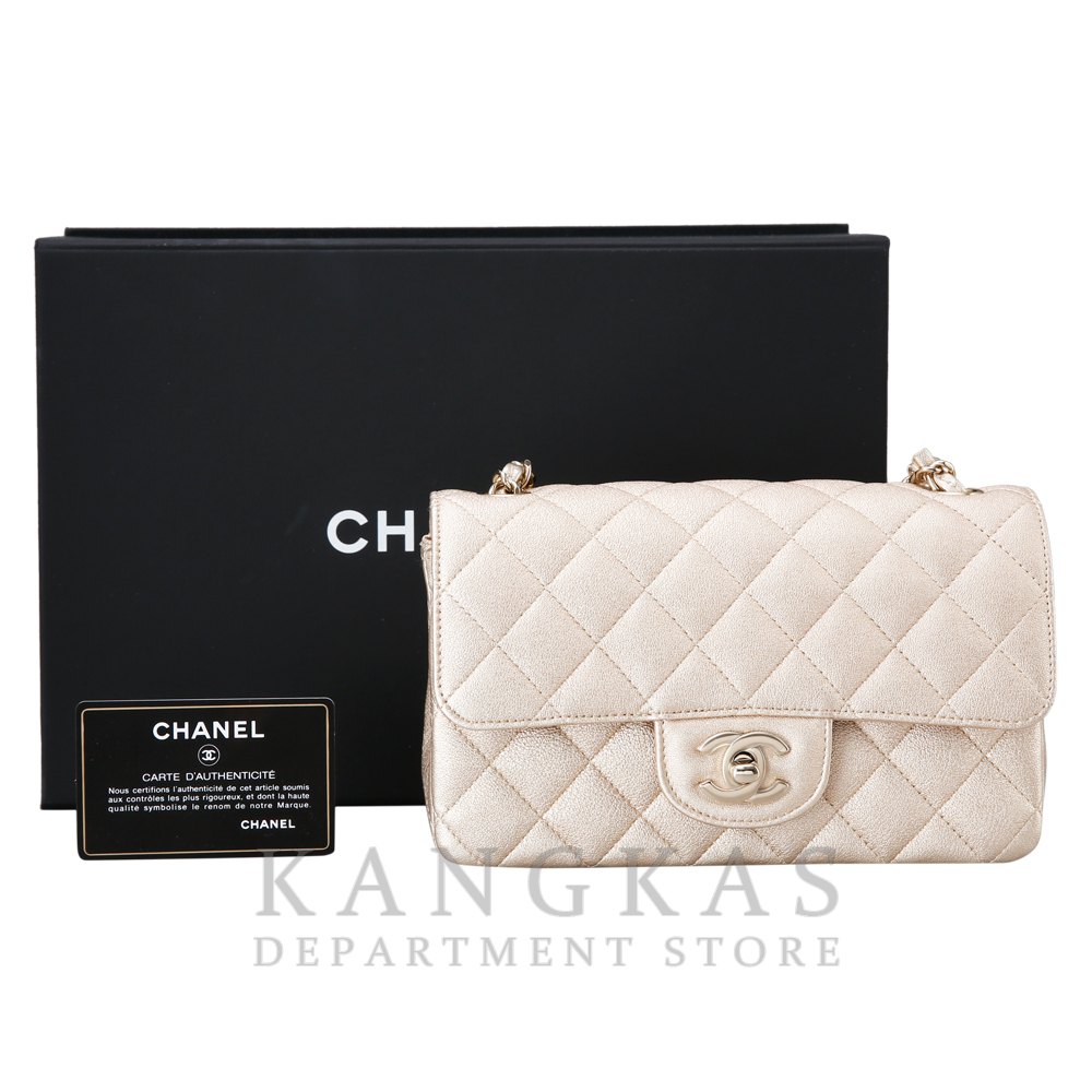 CHANEL(USED)샤넬 클래식 캐비어 뉴미니 골드