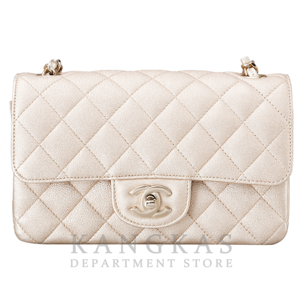 CHANEL(USED)샤넬 클래식 캐비어 뉴미니 골드