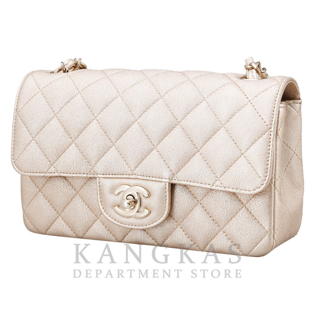 CHANEL(USED)샤넬 클래식 캐비어 뉴미니 골드