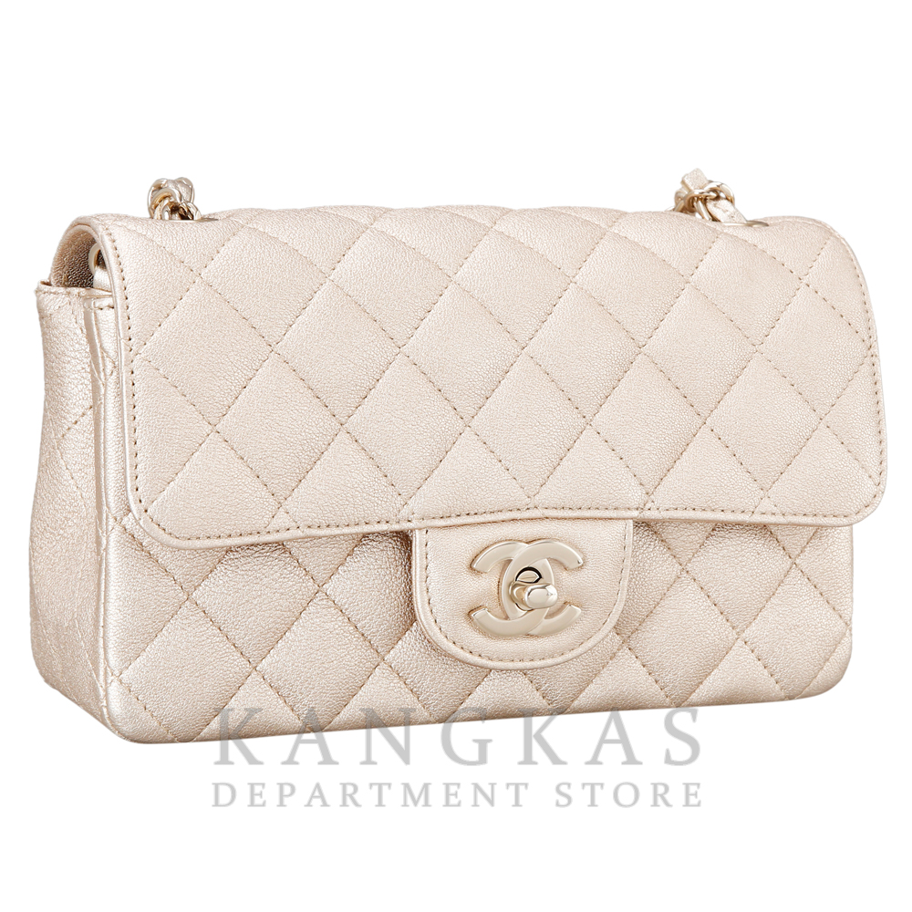 CHANEL(USED)샤넬 클래식 캐비어 뉴미니 골드