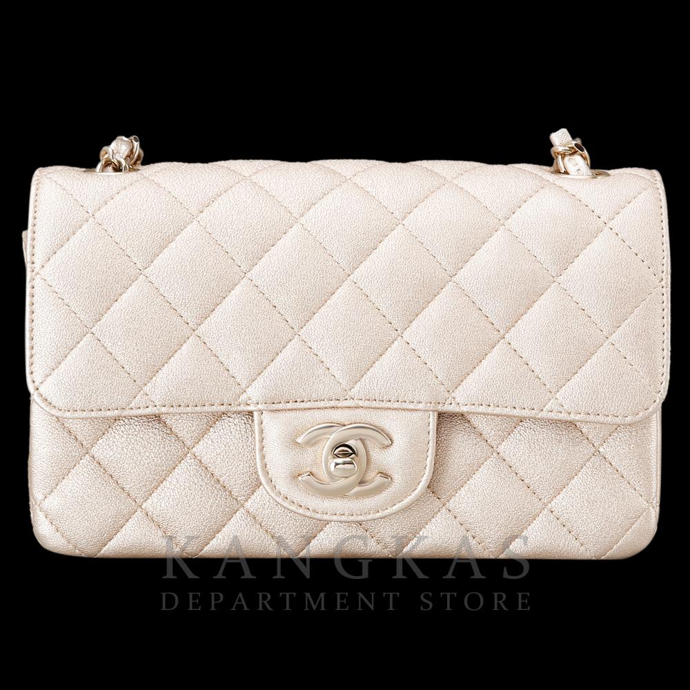 CHANEL(USED)샤넬 클래식 캐비어 뉴미니 골드