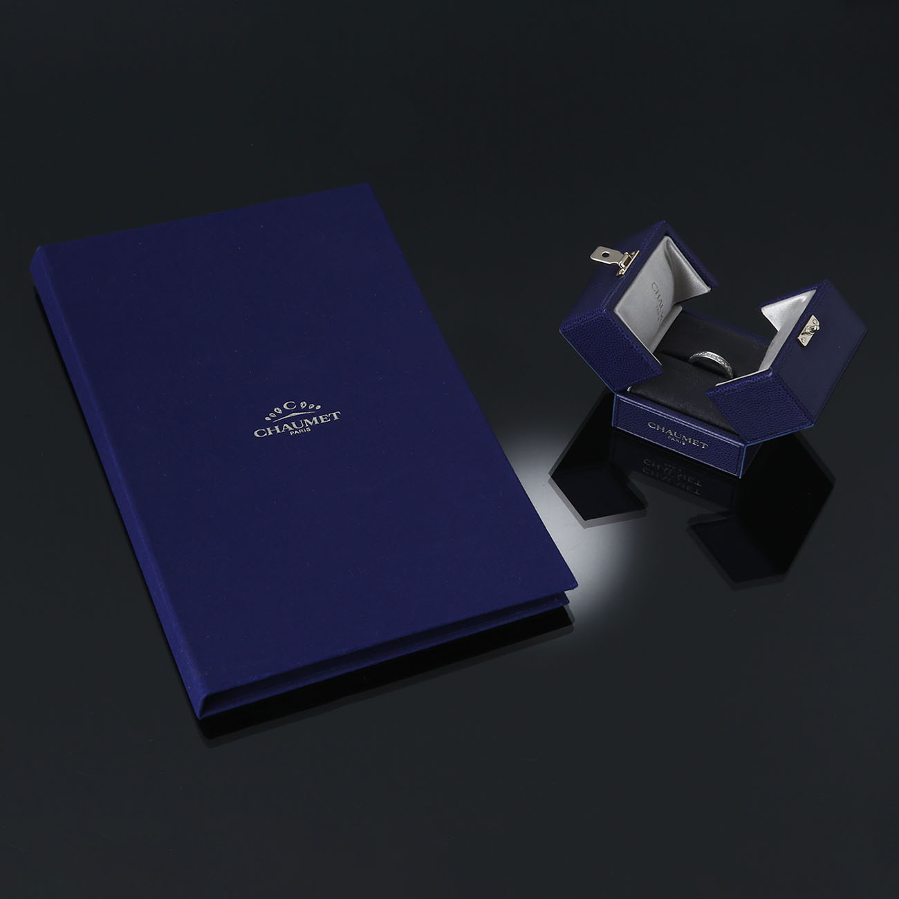 CHAUMET(USED)쇼메 JOSEPHINE AUBE PRINTANIERE 웨딩밴드 49#