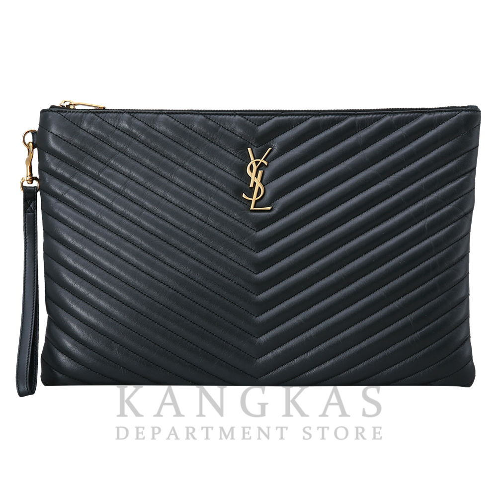 Yves Saint Laurent(USED)생로랑 모노그램 쉐브론 클러치