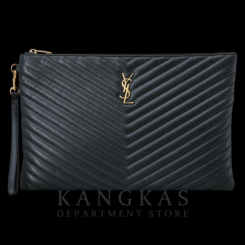 Yves Saint Laurent(USED)생로랑 모노그램 쉐브론 클러치
