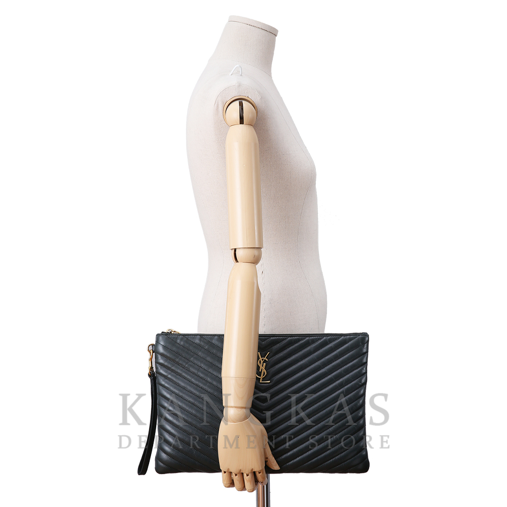 Yves Saint Laurent(USED)생로랑 모노그램 쉐브론 클러치