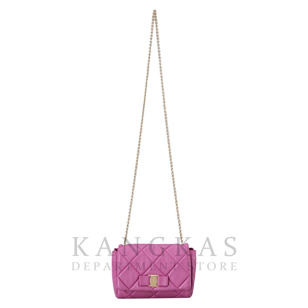 FERRAGAMO(USED)페레가모 바라리본 미니 체인 숄더백