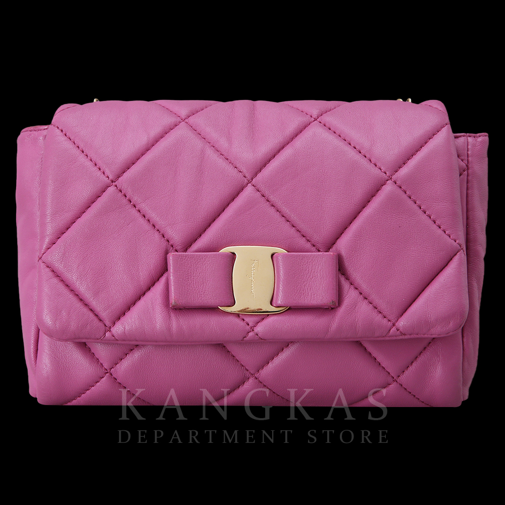FERRAGAMO(USED)페레가모 바라리본 미니 체인 숄더백