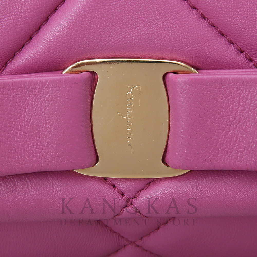 FERRAGAMO(USED)페레가모 바라리본 미니 체인 숄더백