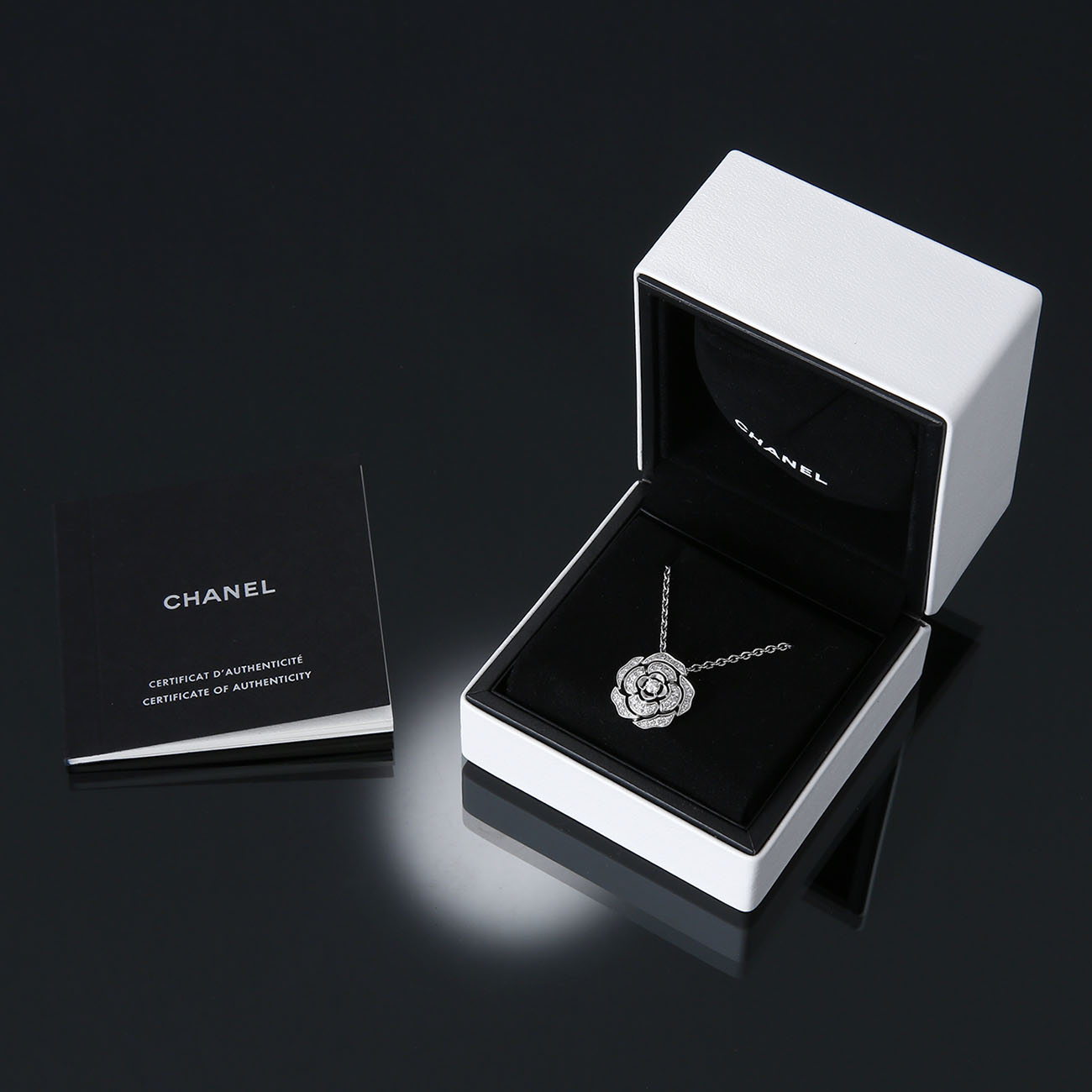 CHANEL(USED)샤넬 까멜리아 다이아 네크리스