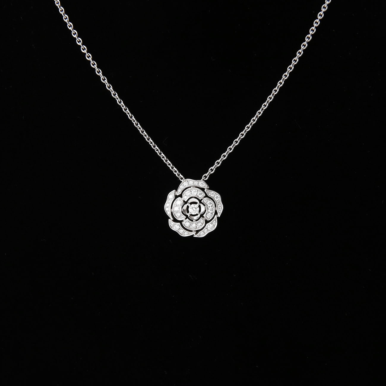 CHANEL(USED)샤넬 까멜리아 다이아 네크리스