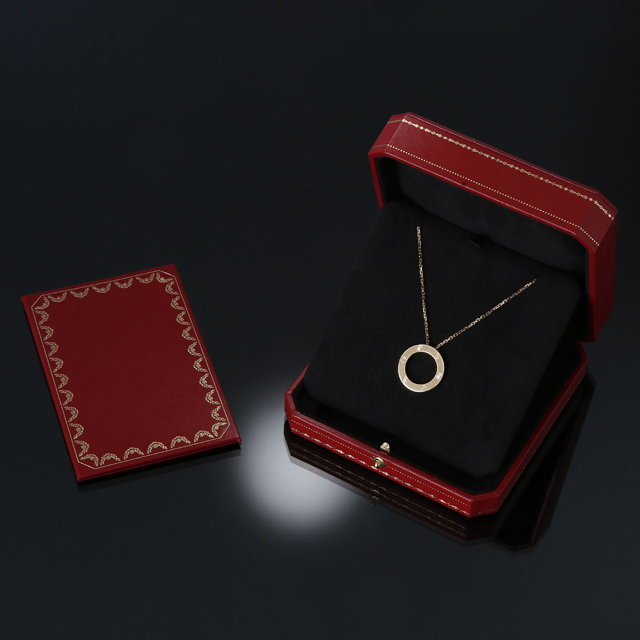 CARTIER(USED)까르띠에 러브 네크리스 3p