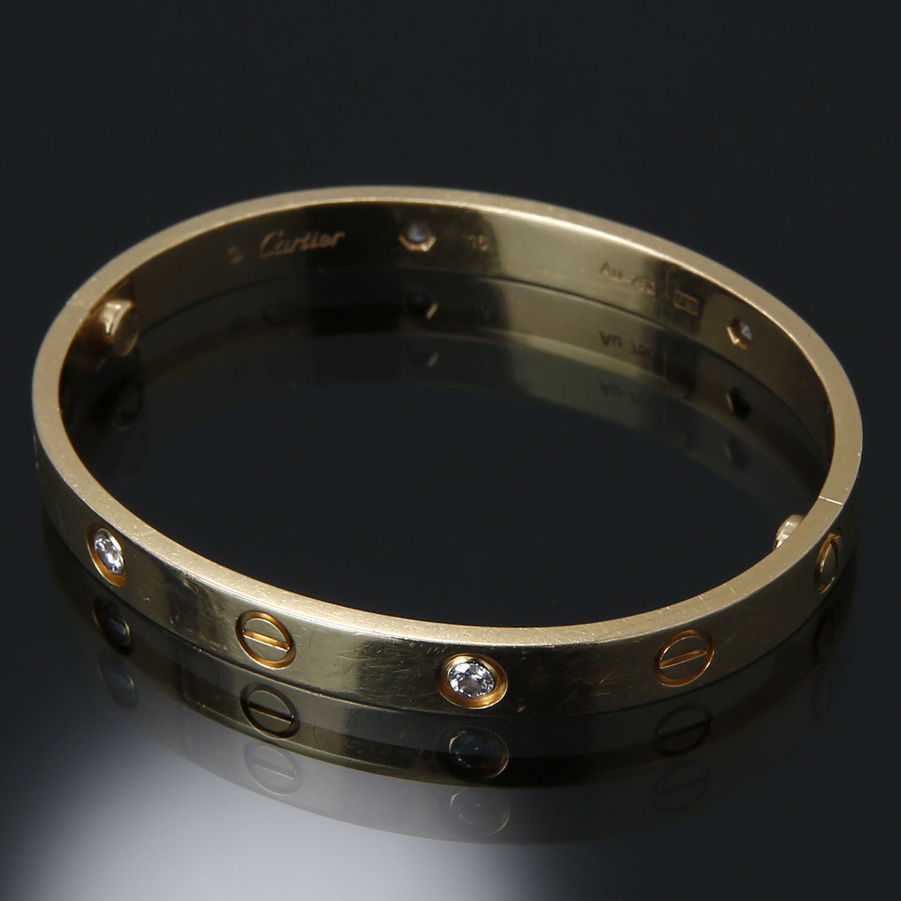 CARTIER(USED)까르띠에 4P러브 브레이슬릿 16#