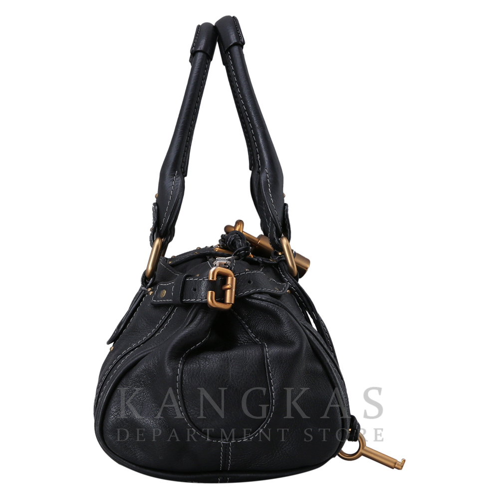 CHLOE(USED)끌로에 블랙 레더 토트백