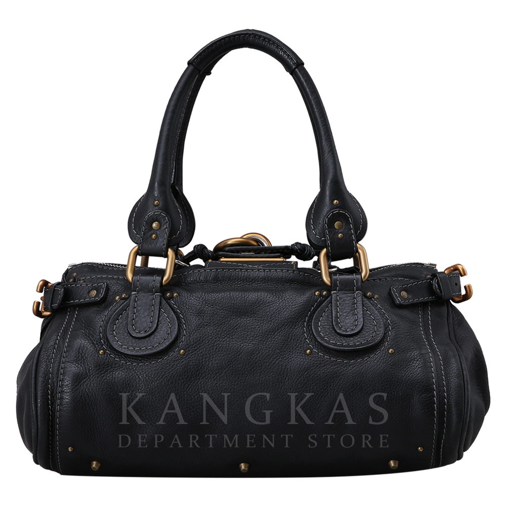 CHLOE(USED)끌로에 블랙 레더 토트백