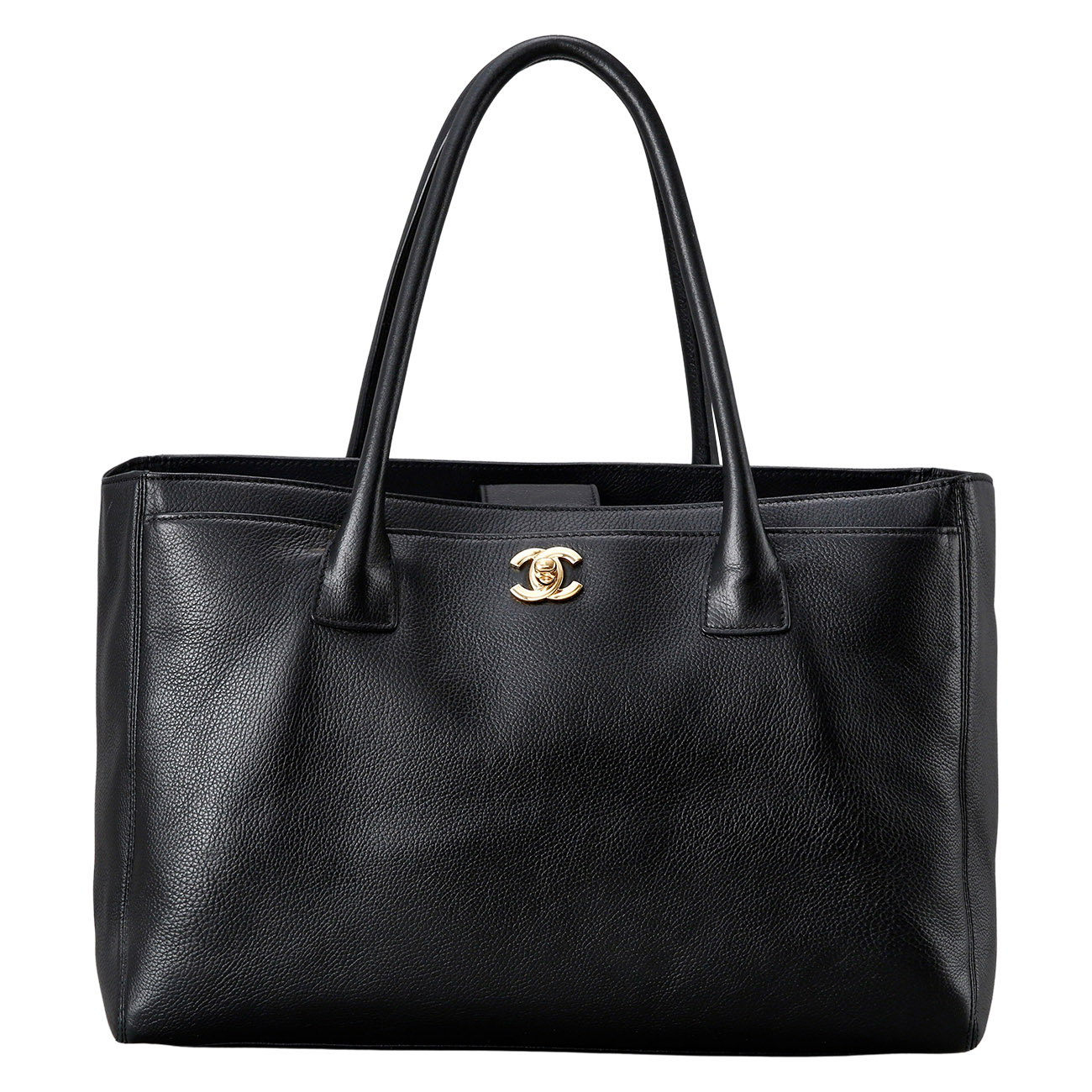 CHANEL(USED)샤넬 서프백 블랙 금장