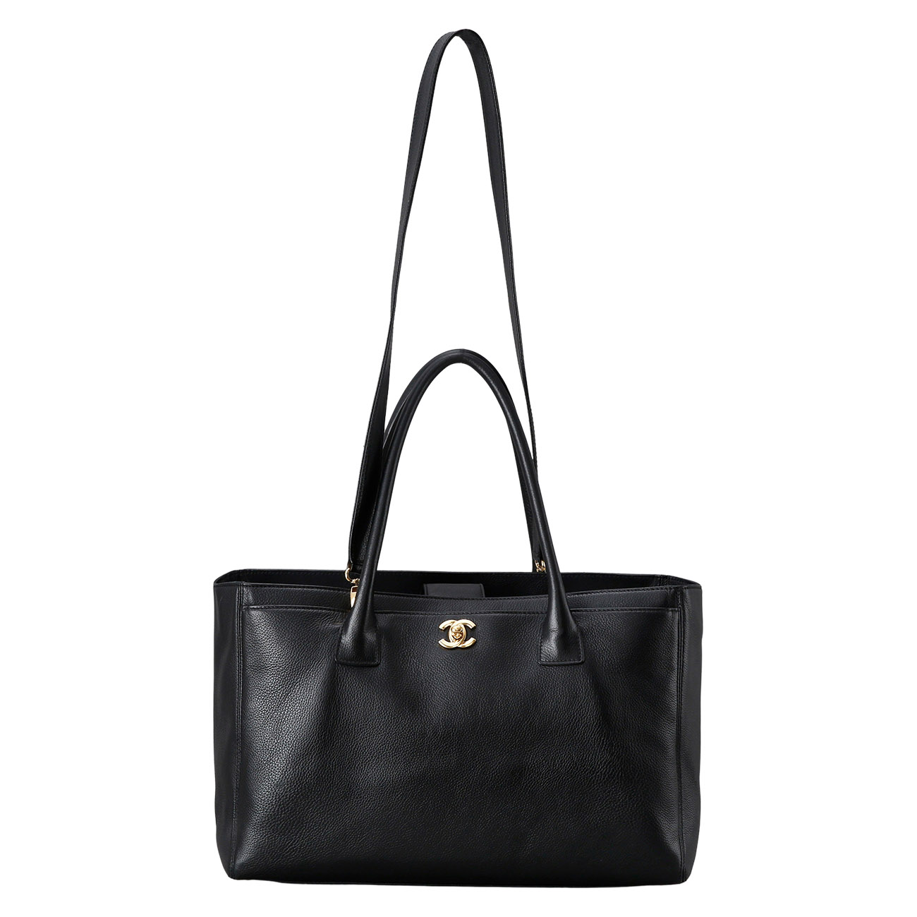 CHANEL(USED)샤넬 서프백 블랙 금장