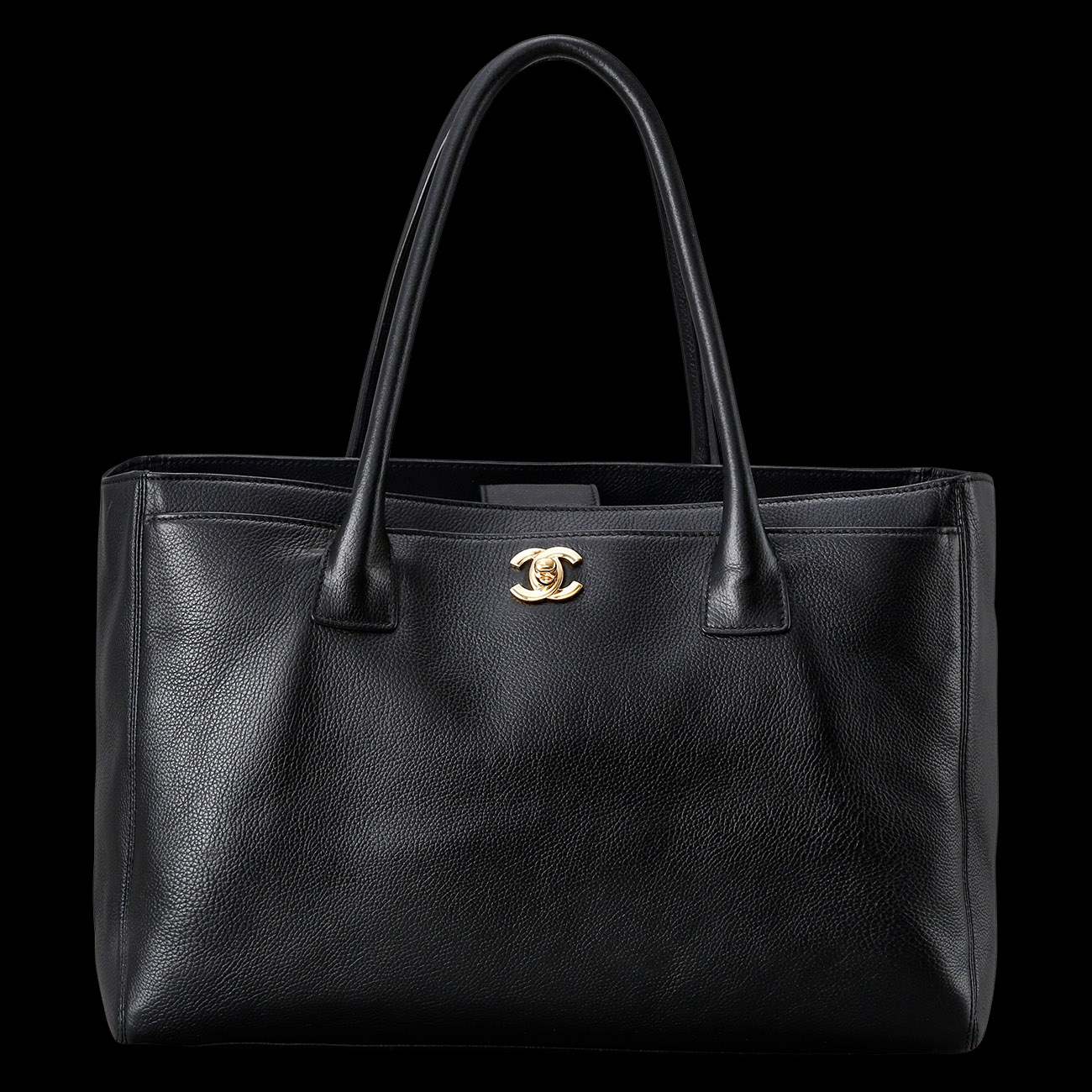 CHANEL(USED)샤넬 서프백 블랙 금장
