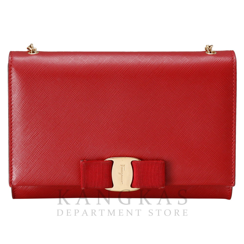 FERRAGAMO(USED) 페레가모 바라리본 체인 숄더백