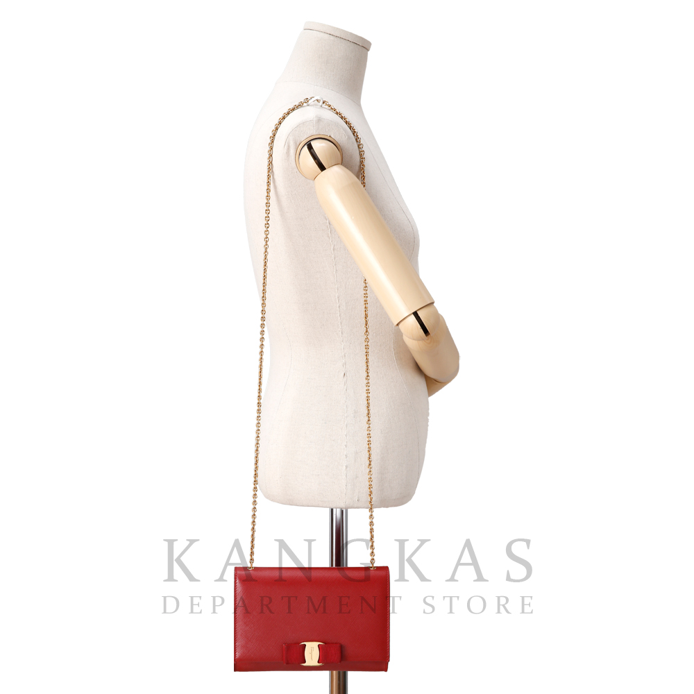 FERRAGAMO(USED) 페레가모 바라리본 체인 숄더백