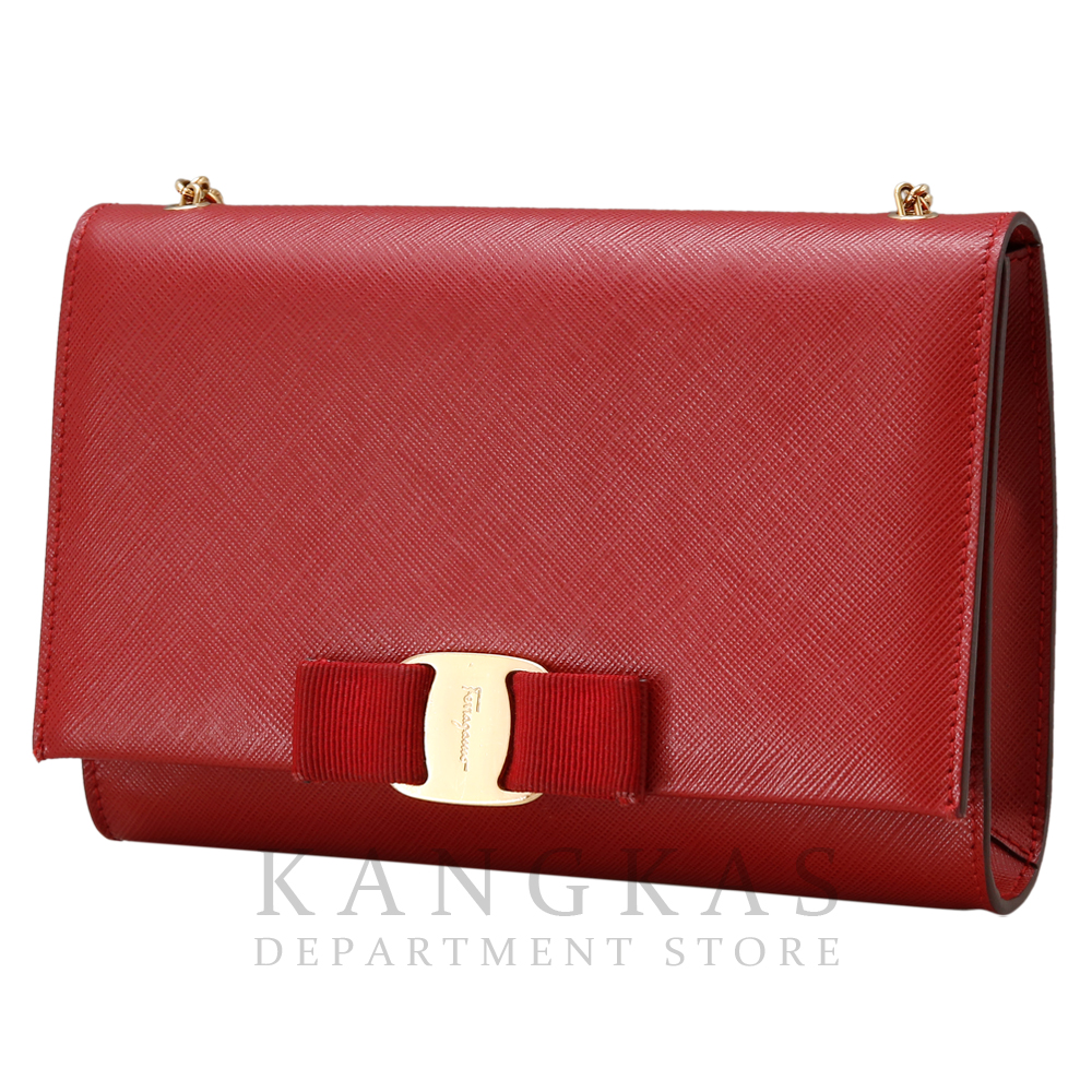 FERRAGAMO(USED) 페레가모 바라리본 체인 숄더백