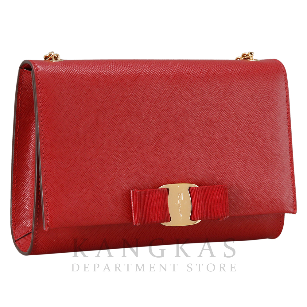 FERRAGAMO(USED) 페레가모 바라리본 체인 숄더백