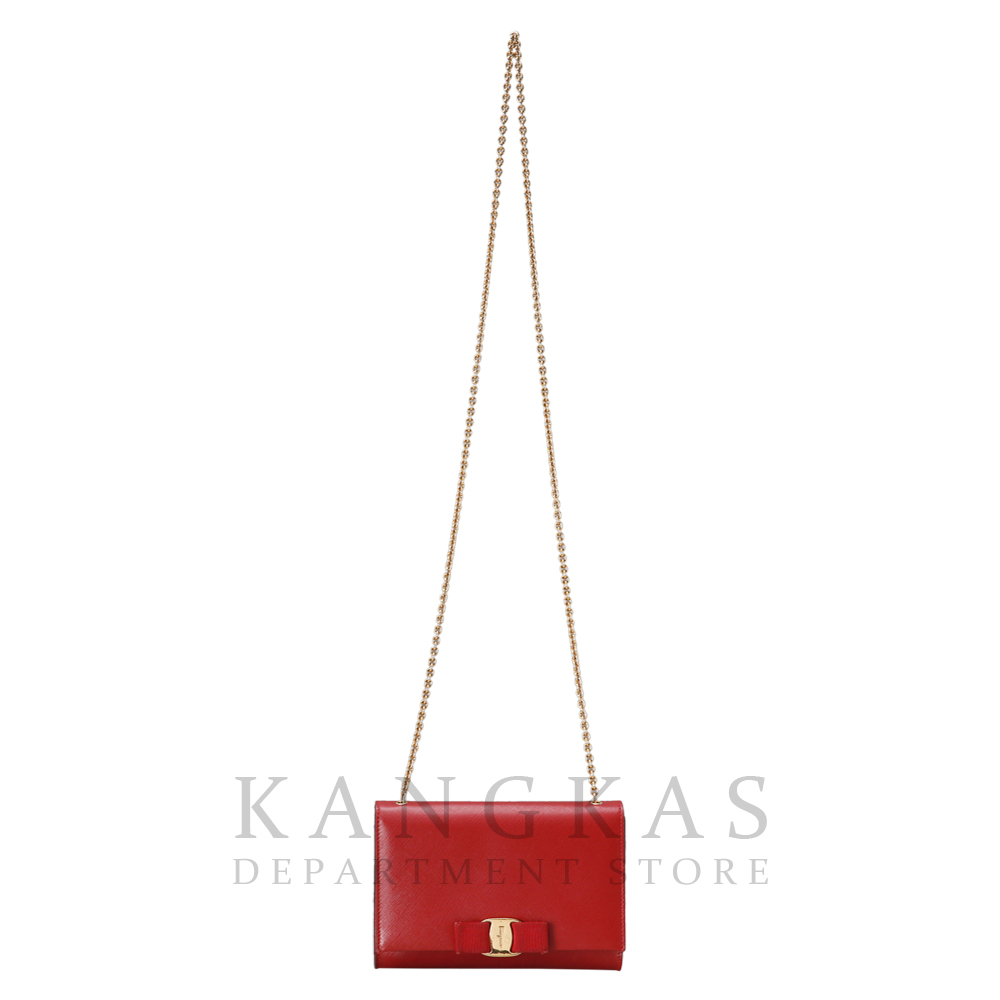 FERRAGAMO(USED) 페레가모 바라리본 체인 숄더백