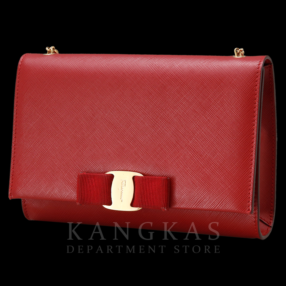 FERRAGAMO(USED) 페레가모 바라리본 체인 숄더백