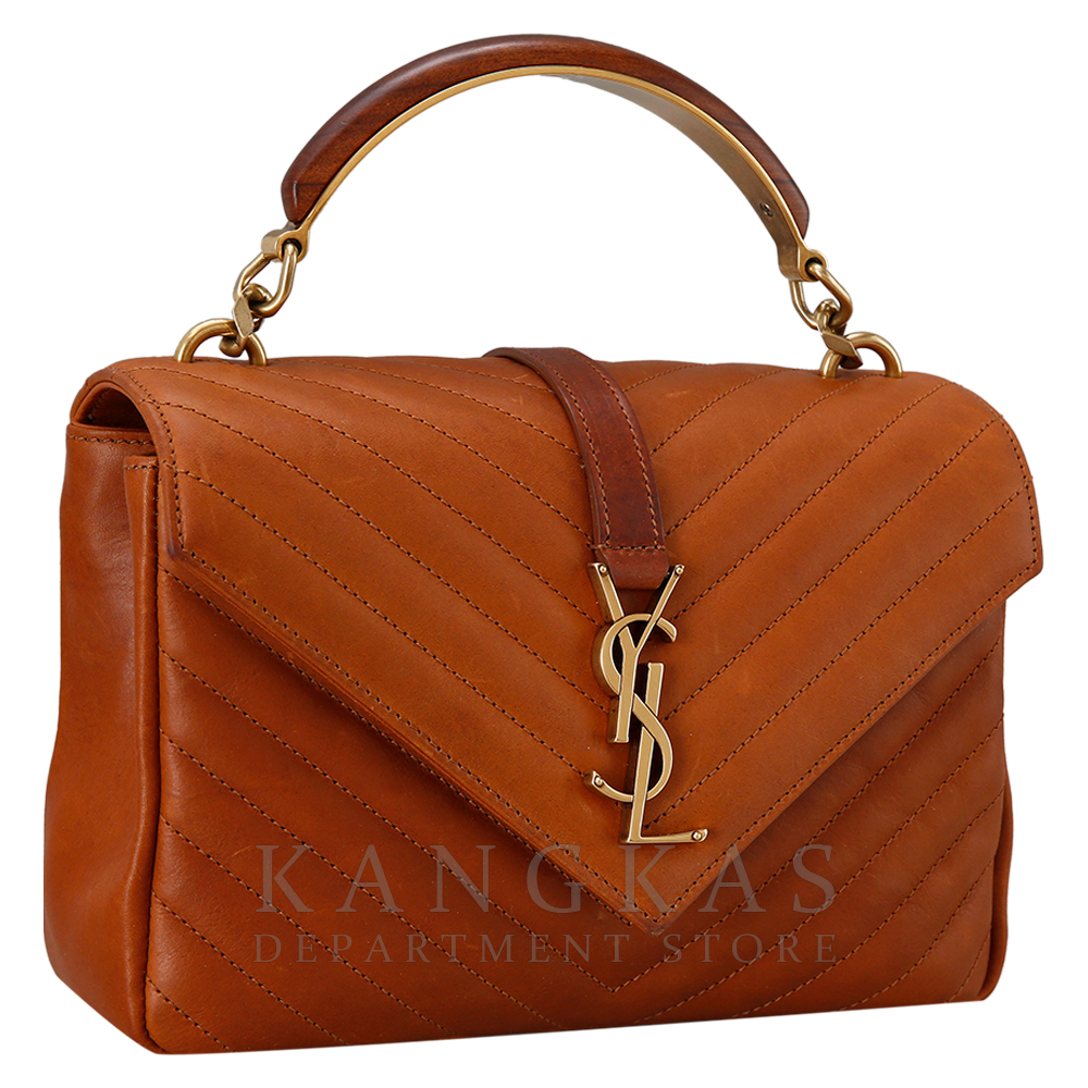 Yves Saint Laurent(USED)생로랑 컬리지 우드  탑핸들