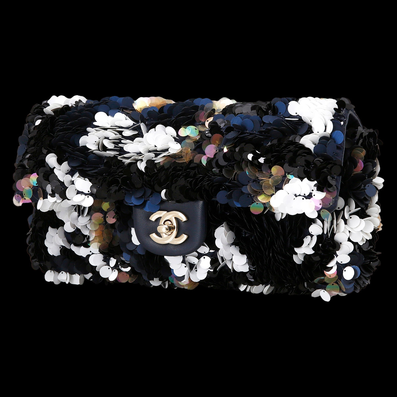 CHANEL(USED)샤넬 스팽글장식 체인숄더