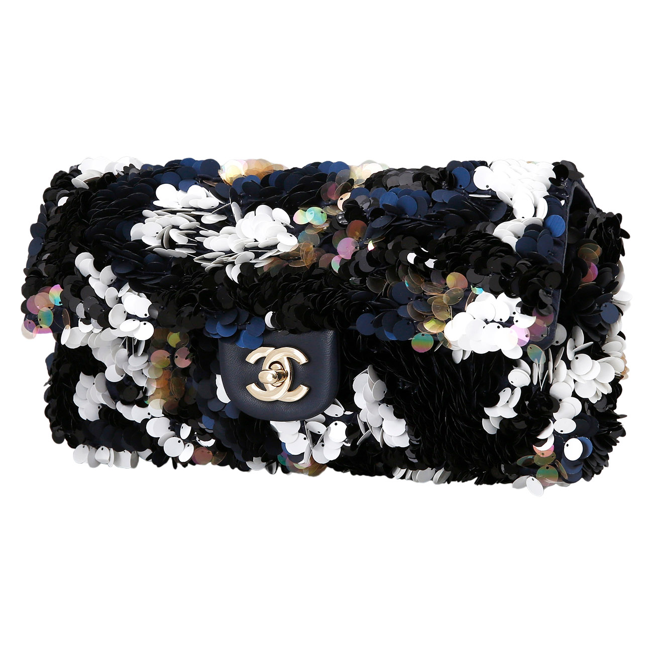 CHANEL(USED)샤넬 스팽글장식 체인숄더