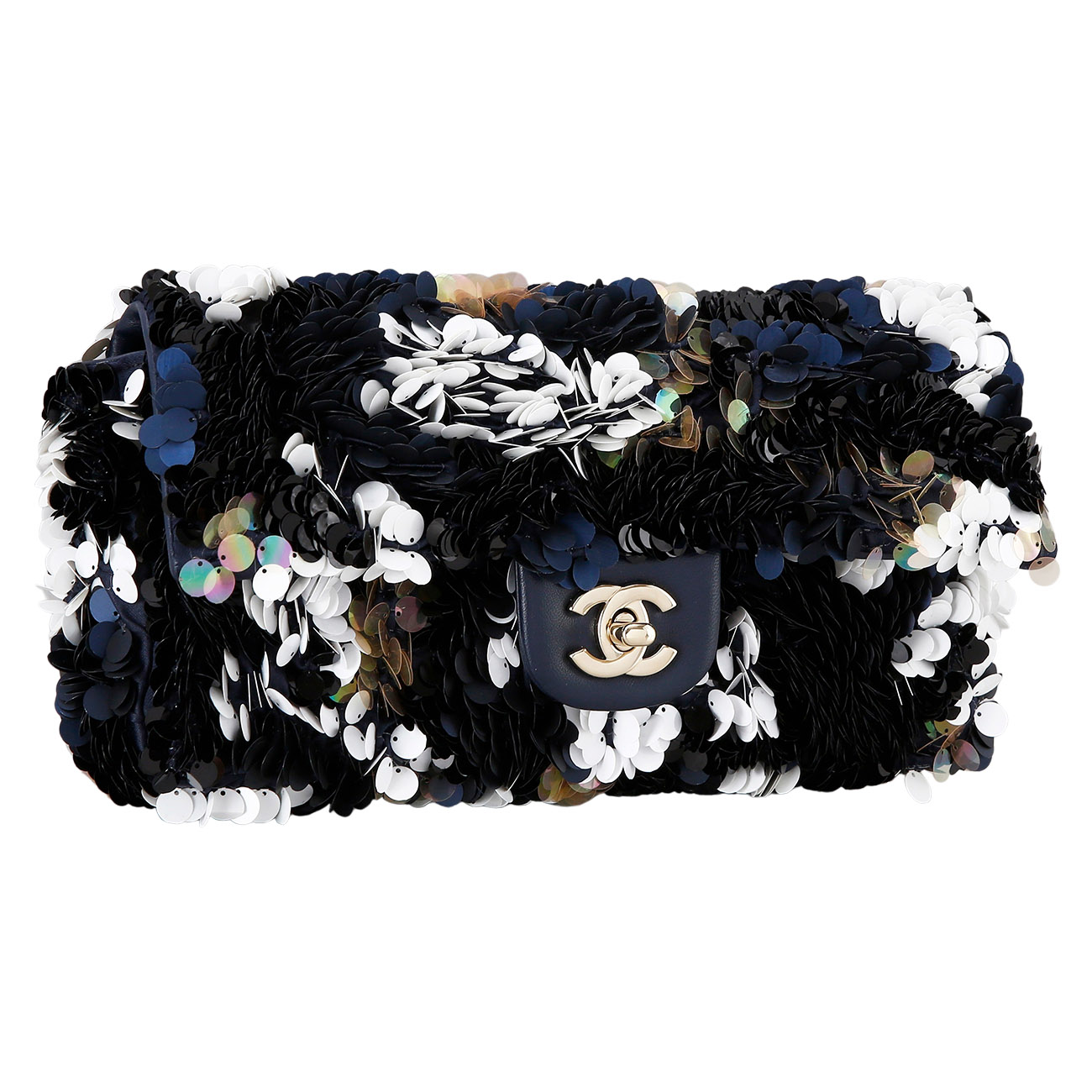 CHANEL(USED)샤넬 스팽글장식 체인숄더