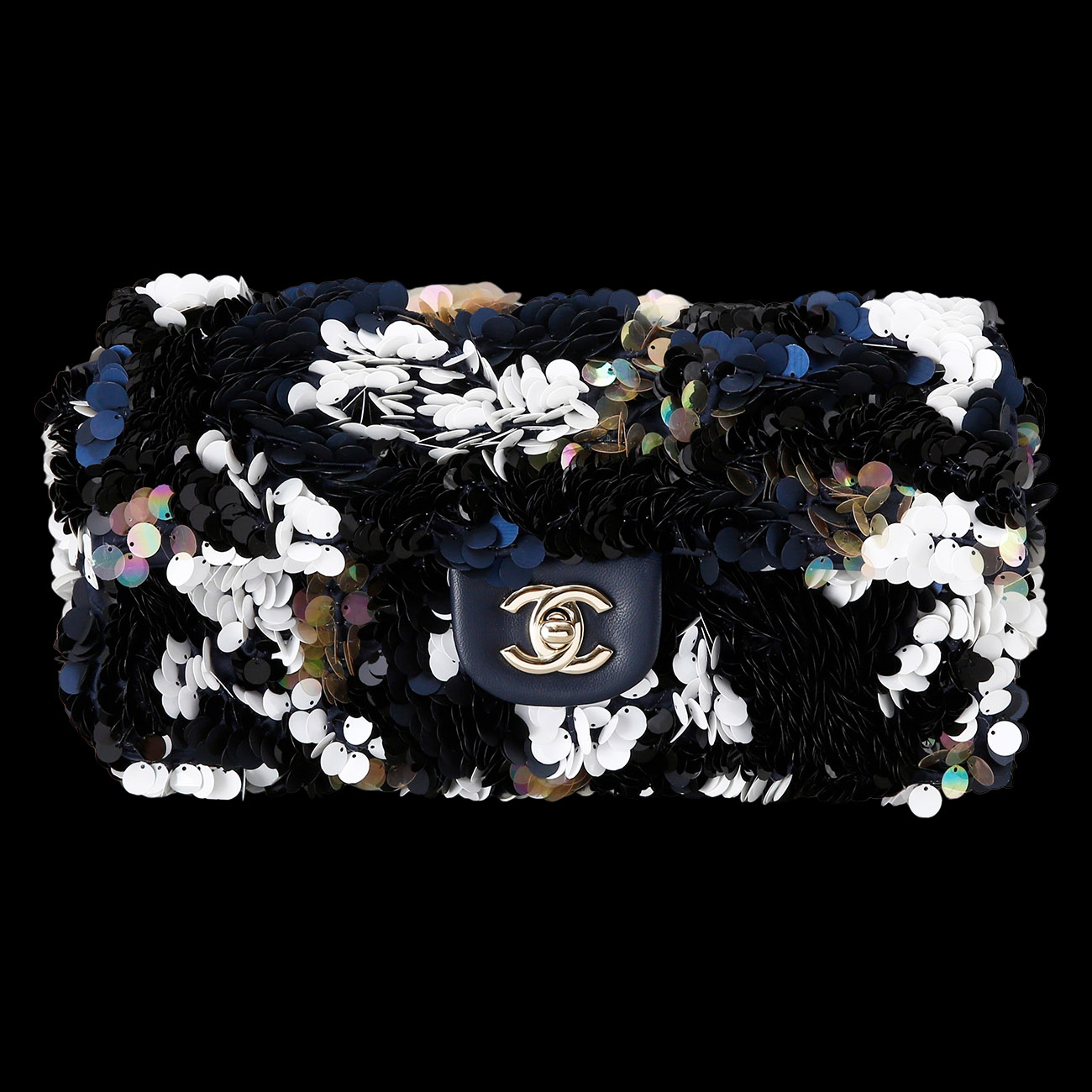 CHANEL(USED)샤넬 스팽글장식 체인숄더