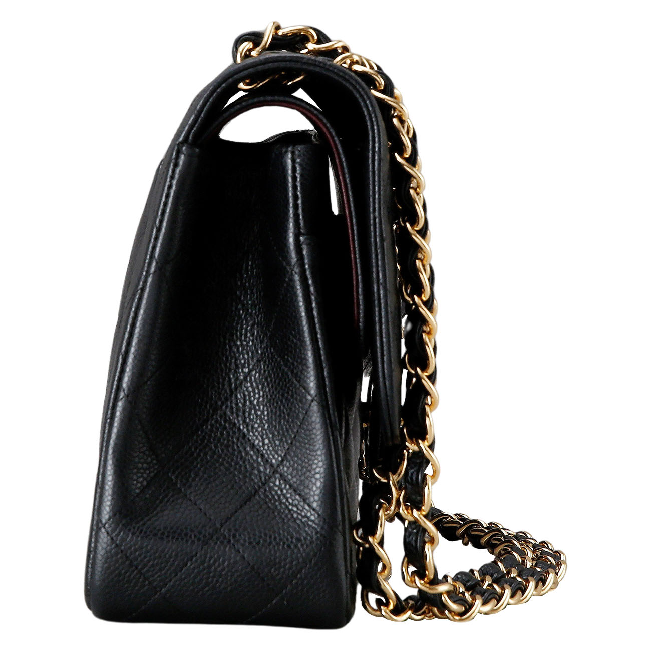 CHANEL(USED)샤넬 클래식 캐비어 점보 블랙