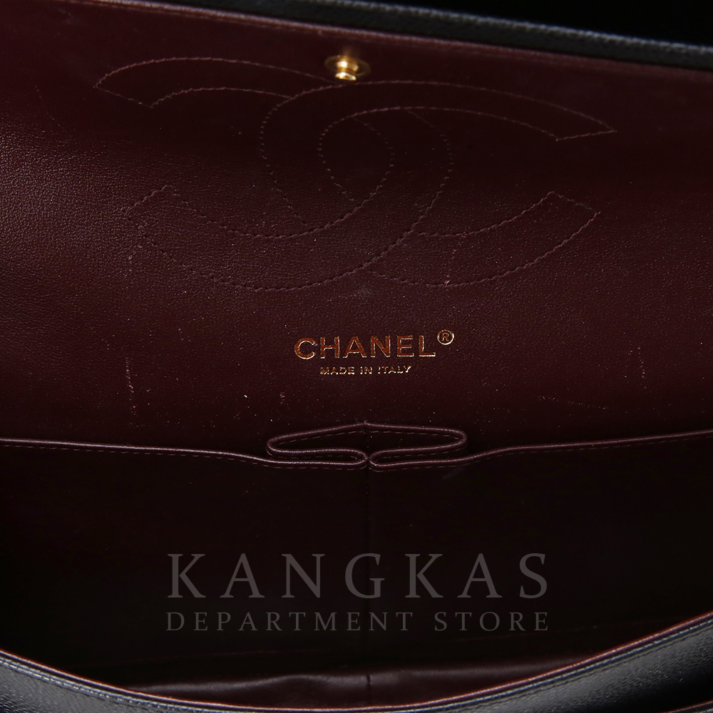 CHANEL(USED)샤넬 클래식 캐비어 점보 블랙