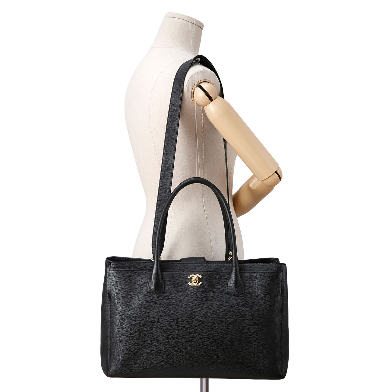 CHANEL(USED)샤넬 서프백 블랙 금장