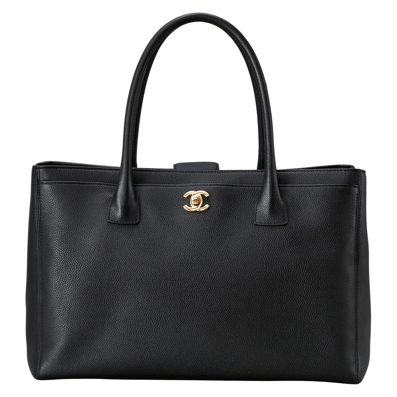 CHANEL(USED)샤넬 서프백 블랙 금장